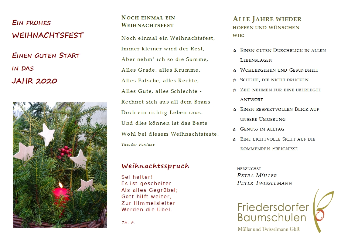 Weihnachtskarte 2019 Wehnachtsgruesse 2019